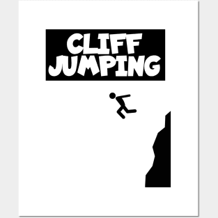 Cliff jumping Posters and Art
